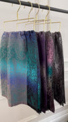 LARGE REVERSIBLE GREY OMBRE PAISLEY PRINT PASHMINA SHAWL SCARF WRAP