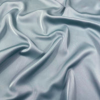 LONG PLAIN STEEL BLUE SATIN SCARF SHAWL WRAP