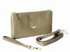 A-SHU SMALL MULTI-COMPARTMENT CROSS-BODY PURSE BAG WITH WRIST AND LONG STRAPS - LIGHT GREY - A-SHU.CO.UK