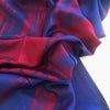 A-SHU BLUE BERRY REVERSIBLE PASHMINA SHAWL SCARF IN ABSTRACT FLORAL PRINT - A-SHU.CO.UK