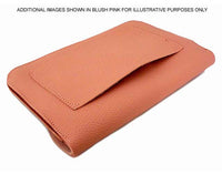 RED ENVELOPE MULTI-POCKET CLUTCH BAG WITH WRISTLET AND LONG SHOULDER STRAP