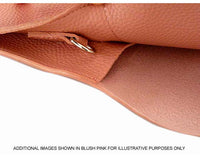 TAUPE ENVELOPE MULTI-POCKET CLUTCH BAG WITH WRISTLET AND LONG SHOULDER STRAP