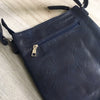 A-SHU LARGE NAVY BLUE MULTI COMPARTMENT CROSSBODY BAG WITH LONG STRAP - A-SHU.CO.UK