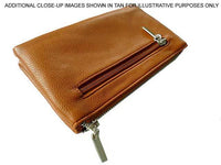 A-SHU LARGE MULTI-COMPARTMENT CROSS-BODY PURSE BAG WITH WRIST AND LONG STRAPS - BEIGE - A-SHU.CO.UK