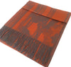 A-SHU ORANGE PEWTER REVERSIBLE PASHMINA SHAWL SCARF IN ABSTRACT FLORAL PRINT - A-SHU.CO.UK