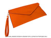 A-SHU RED OVER-SIZED ENVELOPE CLUTCH BAG WITH LONG CROSS BODY AND WRISTLET STRAP - A-SHU.CO.UK