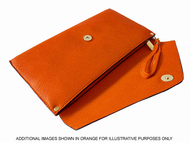 Dark orange clutch bag deals