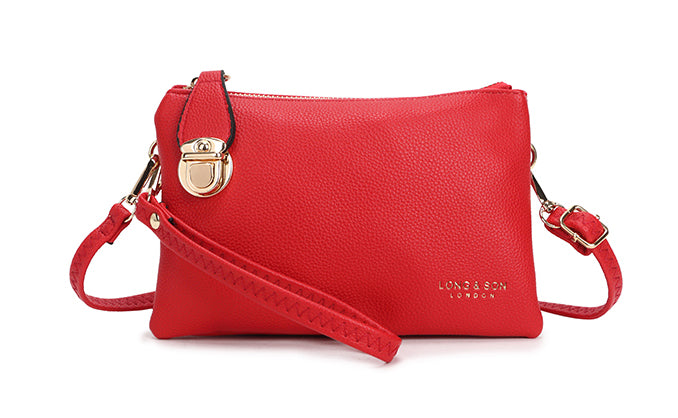 Small red clearance clutch bag