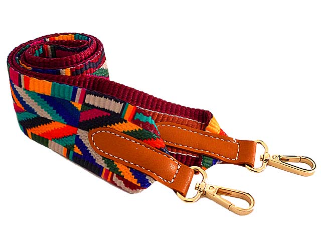 Sling bag with store colourful strap
