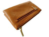 A-SHU SMALL MULTI-COMPARTMENT CROSS-BODY PURSE BAG WITH WRIST AND LONG STRAPS - TAN - A-SHU.CO.UK