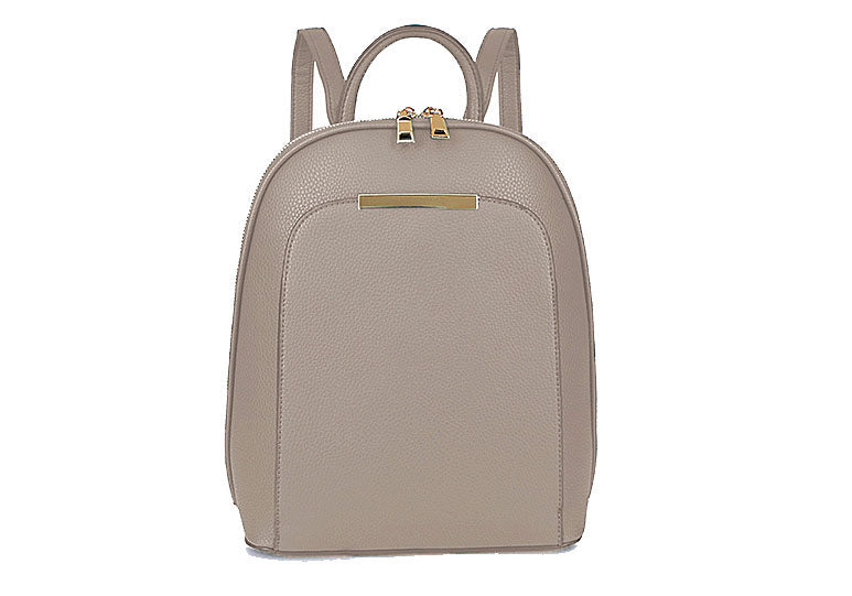 A-SHU SMALL MULTI COMPARTMENT CROSS BODY BACKPACK WITH TOP HANDLE - LIGHT GREY - A-SHU.CO.UK