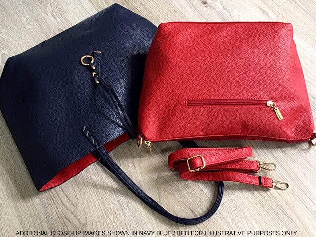 Orange top tote purse