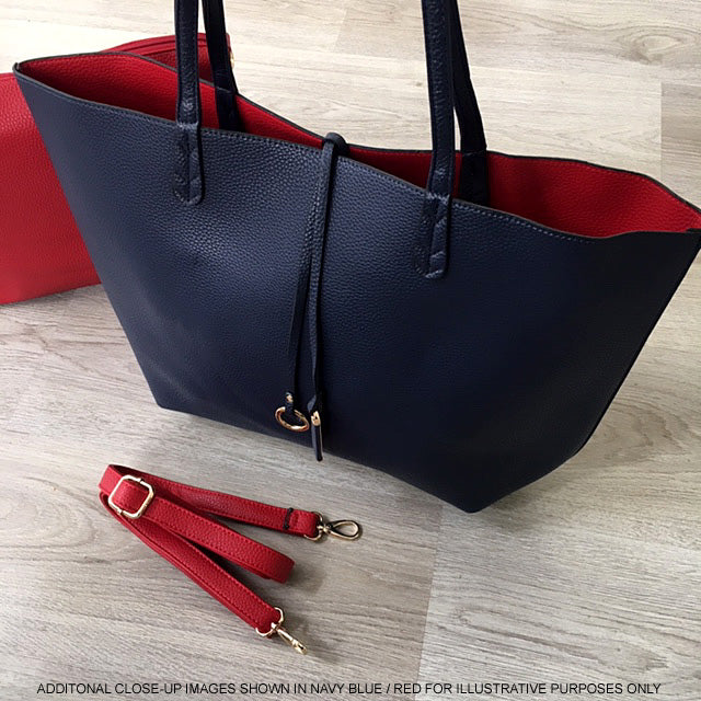 Pink large tote bag top