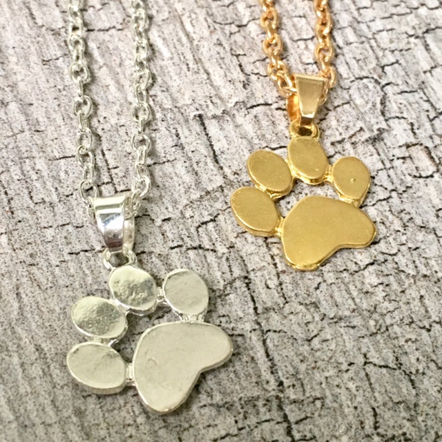 Dog footprint outlet necklace