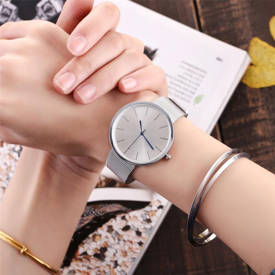 Silver hot sale mesh watch